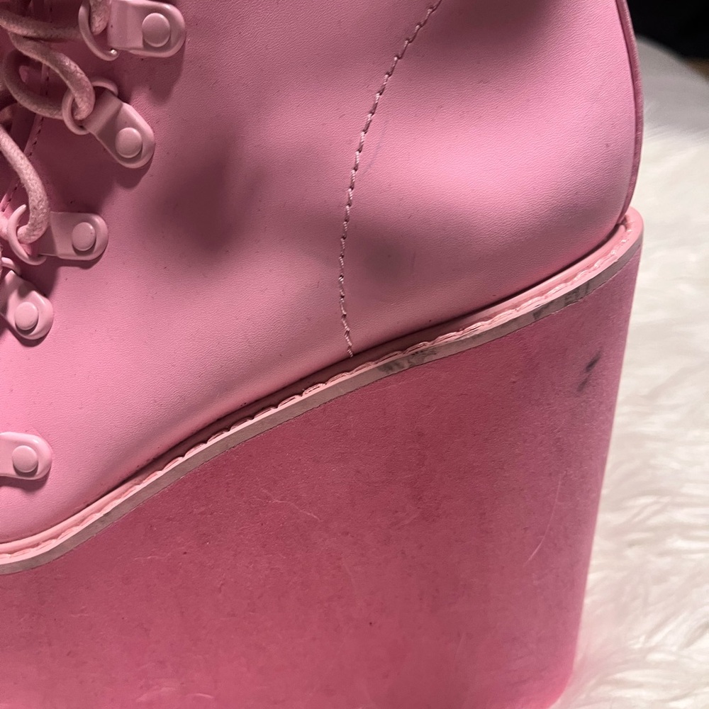 Dolls kill sugar Thrillz bubblegum traitor platform boots - Picture 2 of 6